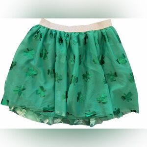 Girls' St. Patrick's Day Tutu Shamrock Skirt Cat & Jack Green XL NWT